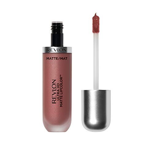 Revlon Ultra HD Matte Lipcolor, Velvety Lightweight Matte Liquid Lipstick In Nude / Brown, Forever (645), 0.2 oz - Morena Vogue