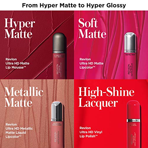 Revlon Ultra HD Matte Lipcolor, Velvety Lightweight Matte Liquid Lipstick In Nude / Brown, Forever (645), 0.2 oz - Morena Vogue