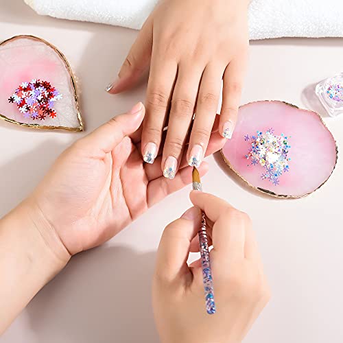 1 Piece Nail Art Palette Nail Polish Palette Mixing Palette Makeup Plate Nail Plates for Nail Art Nail Tip Holder Nail Art Display - Morena Vogue