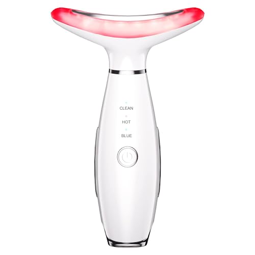 3-in-1 Beauty Massager for Face and Neck, Based on Triple Action LED, Thermal, and Vibration Technologies for Skin Care,Improve,Firm,Tightening and Smooth - Morena Vogue