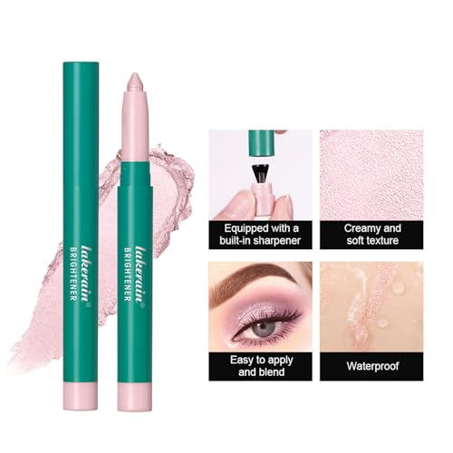 4 Colors Eyeshadow Stick, Eye Brightener Stick, Waterproof Glitter Highlighter Eye Liner, Shimmer Creamy Long Lasting Eye Shadow Makeup - Morena Vogue