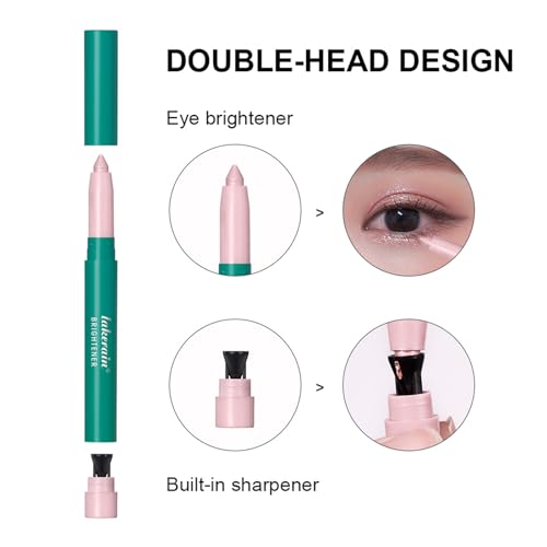 4 Colors Eyeshadow Stick, Eye Brightener Stick, Waterproof Glitter Highlighter Eye Liner, Shimmer Creamy Long Lasting Eye Shadow Makeup - Morena Vogue