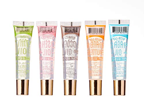 [ 5 PACK ] Broadway Vita-Lip Gloss. Mint Oil & Coconut Oil & Rosehip Oil & Mango Butter & Argan Oil