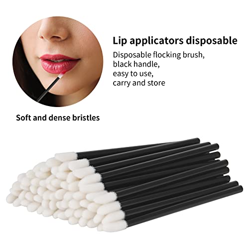 500PCS Lip Wands Applicators Disposable - Vaincre Lipstick Brush Lip Gloss Makeup Applicator Beauty Tool Kits Black - Morena Vogue