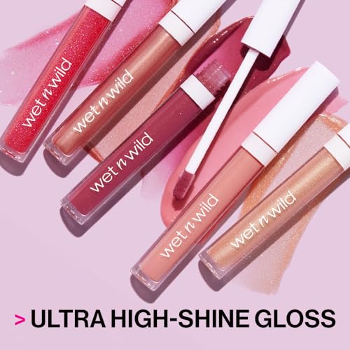 wet n wild Mega Slicks Lip Gloss | Long Lasting | Hyaluronic Acid | High Shine | Crystal Clear