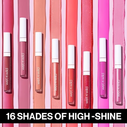 wet n wild Mega Slicks Lip Gloss | Long Lasting | Hyaluronic Acid | High Shine | Crystal Clear