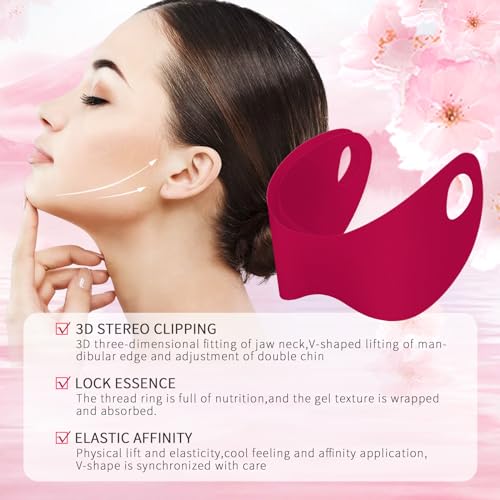 5pcs Double Chin Eliminator V Line Shaping Face Masks,Toning Hydrogel Collagen Mask with Hyaluronic Acid & Aloe Vera,Neck Lift Tape Face Patch For Firming Tightening Skin Chin Up Slimming Strap - Morena Vogue