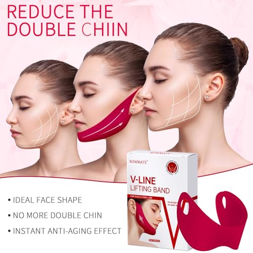 5pcs Double Chin Eliminator V Line Shaping Face Masks,Toning Hydrogel Collagen Mask with Hyaluronic Acid & Aloe Vera,Neck Lift Tape Face Patch For Firming Tightening Skin Chin Up Slimming Strap - Morena Vogue