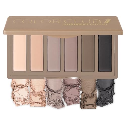 6 Colors Mini Naked Eyeshadow Makeup Palette Neutral Nude Smoky Eye Shadow Taupe & Brown Matte Make Up Pallet with Mirror Highly Pigmented Long Lasting Waterproof Travel Size Gift Kit 01 - Morena Vogue