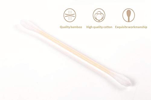 900pcs Bamboo Cotton Swabs, Biodegradable Wooden Cotton Buds - Morena Vogue