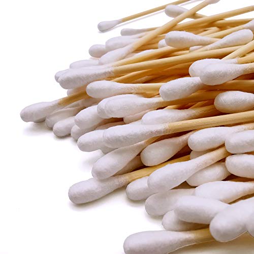 900pcs Bamboo Cotton Swabs, Biodegradable Wooden Cotton Buds - Morena Vogue