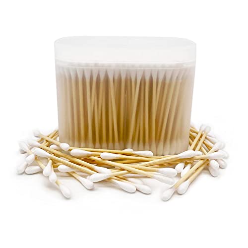 900pcs Bamboo Cotton Swabs, Biodegradable Wooden Cotton Buds - Morena Vogue