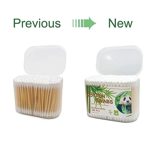 900pcs Bamboo Cotton Swabs, Biodegradable Wooden Cotton Buds - Morena Vogue