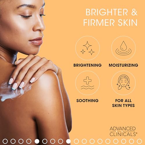 Advanced Clinicals Vitamin C Body Lotion + Potent Vitamin C Serum 2pc Bundle | Face Serum & Body Cream Brightening Skin Care Set & Kits For Wrinkles, Dark Spots, Dry Skin, & Uneven Skin Tone, 2-Pack - Morena Vogue