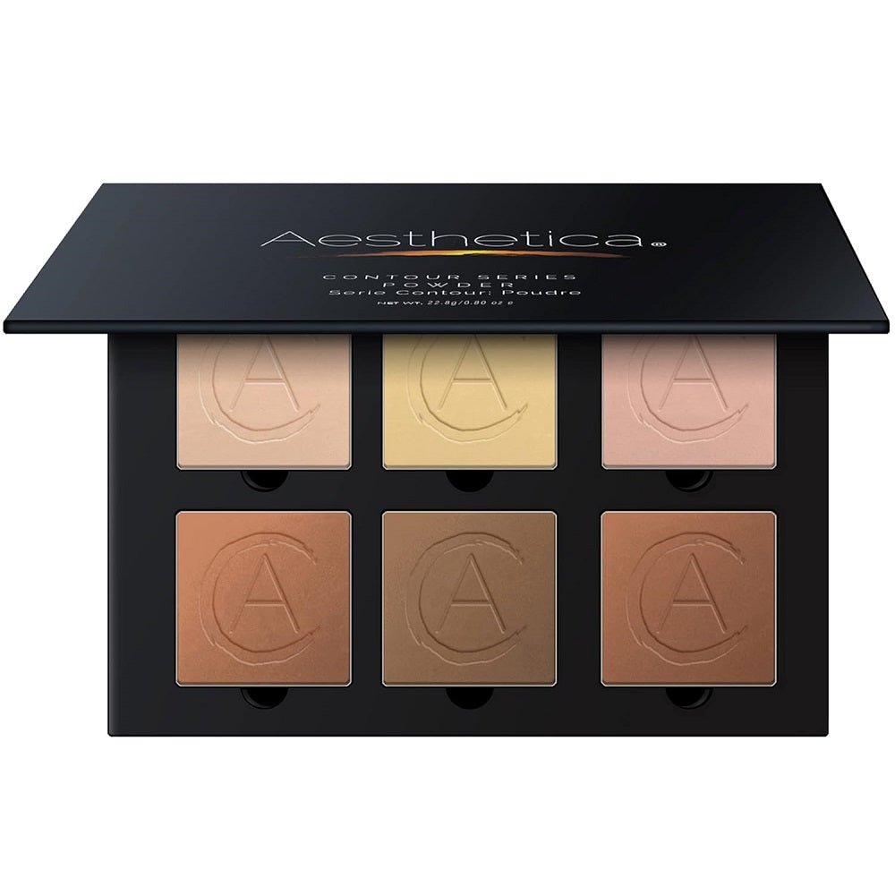 Aesthetica Cosmetics Contour and Highlighting Powder Foundation Palette/Contouring Makeup Kit; Easy-to-Follow, Step-by-Step Instructions Included - Morena Vogue