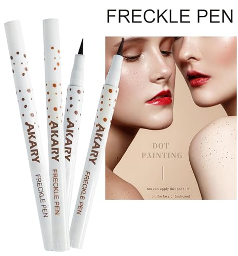 AKARY Freckle Pen Professional Lifelike Face Concealer Point Out Natural Waterproof Longlasting Soft Artificial Fine Makeup Freckle Pen Life Face Decoration (#01 Light Brown) - Morena Vogue