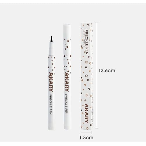 AKARY Freckle Pen Professional Lifelike Face Concealer Point Out Natural Waterproof Longlasting Soft Artificial Fine Makeup Freckle Pen Life Face Decoration (#01 Light Brown) - Morena Vogue