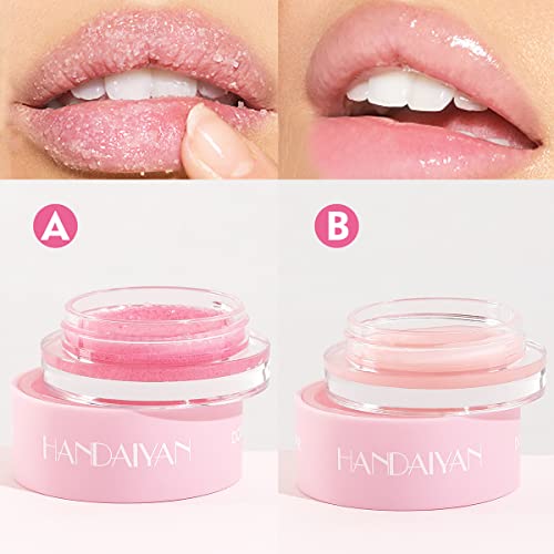 Alisesun Lip Scrub & Lip Mask Lip Care Kit, Exfoliating Lip Scrub with Double Effect, Repair Lip Mask for Repairs Dry & Cracked & Chapped & Peeling Lips, Lip Care Gift for Women Girl - Morena Vogue