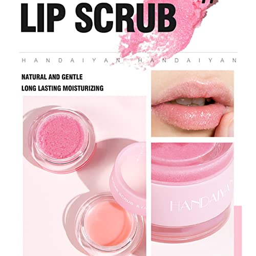 Alisesun Lip Scrub & Lip Mask Lip Care Kit, Exfoliating Lip Scrub with Double Effect, Repair Lip Mask for Repairs Dry & Cracked & Chapped & Peeling Lips, Lip Care Gift for Women Girl - Morena Vogue