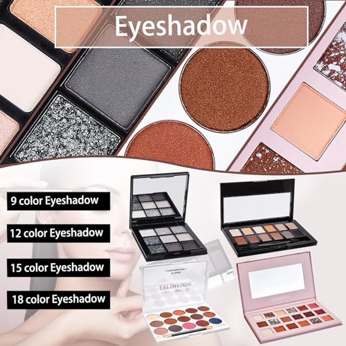 All In One Makeup Kit, Travel Makeup Kit, Makeup Kit for Women Full Kit, Makeup Gift Set for Women & Girls, Includes Foundation Eyeshadow Palette Lipstick Eyeliner Mascara Cosmetic Brush Set - Morena Vogue