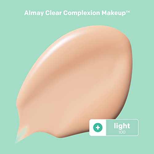 Almay Clear Complexion Acne & Blemish Spot Treatment Concealer Makeup with Salicylic Acid- Lightweight, Full Coverage, Hypoallergenic, Fragrance-Free, for Sensitive Skin, 100 Light, 0.3 fl oz. - Morena Vogue