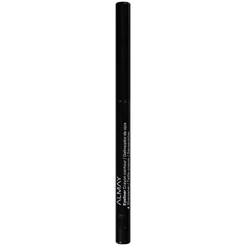 Almay Eyeliner Pencil, Hypoallergenic, Cruelty Free, Oil Free-Fragrance Free, Ophthalmologist Tested, Long Wearing and Water Resistant, with Built in Sharpener, 205 Black, 0.01 oz - Morena Vogue