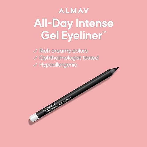 Almay Gel Eyeliner, Waterproof, Fade-Proof Eye Makeup, Easy-to-Sharpen Liner Pencil, 140 Deep Chestnut, 0.045 Oz - Morena Vogue