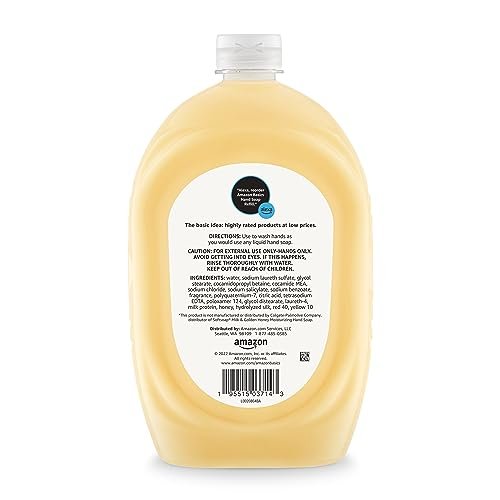 Amazon Basics Liquid Hand Soap Refill, Milk and Honey Scent, Triclosan-free, 50 Fluid Ounces, Pack of 1 - Morena Vogue