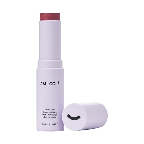 AMI COLÉ Desert Date Cream Multistick Lip and Cheek Tint (Hibiscus), moisturizing lip tint, lip and cheek stain, natural lip color - Morena Vogue