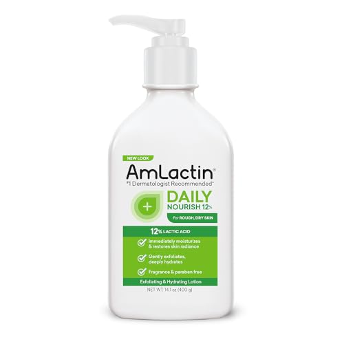 AmLactin Daily Nourish 12% - 14.1 oz Body Lotion with 12% Lactic Acid - Exfoliator and Moisturizer for Dry Skin (Packaging May Vary) - Morena Vogue