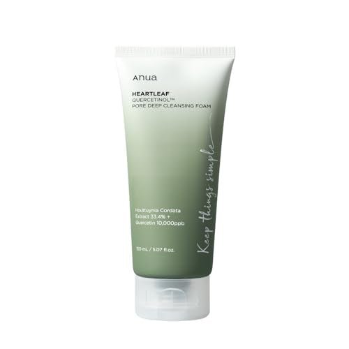 ANUA Heartleaf Quercetinol Pore Deep Cleansing Foam, 5.07 fl oz (150 ml) - Morena Vogue