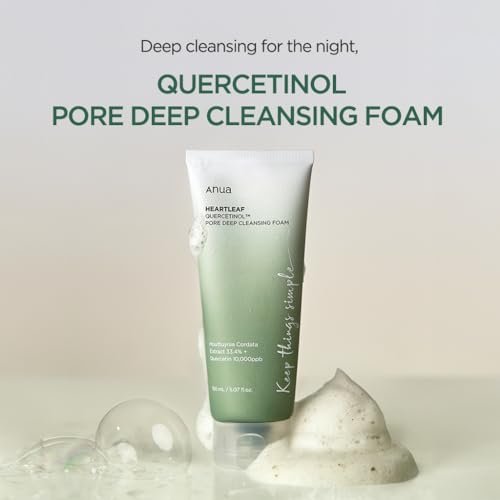 ANUA Heartleaf Quercetinol Pore Deep Cleansing Foam, 5.07 fl oz (150 ml) - Morena Vogue