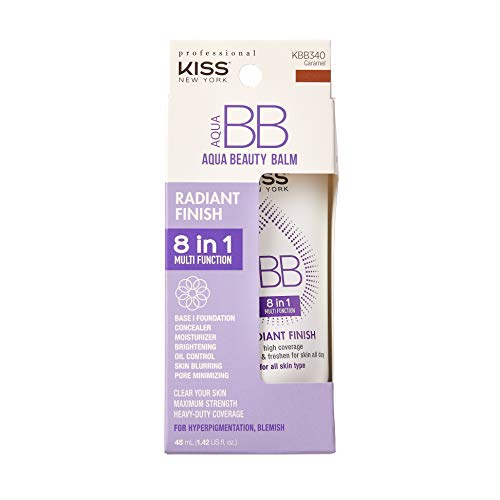 Aqua BB Cream 8-in-1 Multi Function Cover and Care Beauty Balm, Korean Skin Care Argan Oil Infused, Radiant Finish, Hydrating Full Coverage BB Cream 1.42 Fl Oz (Caramel) - Morena Vogue