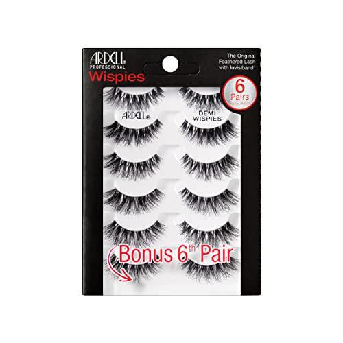 Ardell False Eyelashes Demi Wispies Black, 1 pack (6 pairs per pack) - Morena Vogue