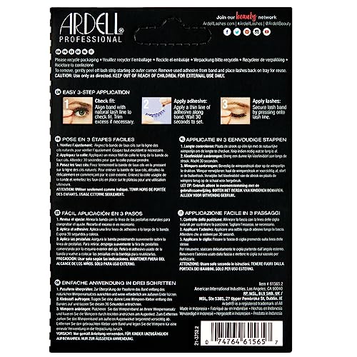 Ardell False Eyelashes Demi Wispies Black, 1 pack (6 pairs per pack) - Morena Vogue