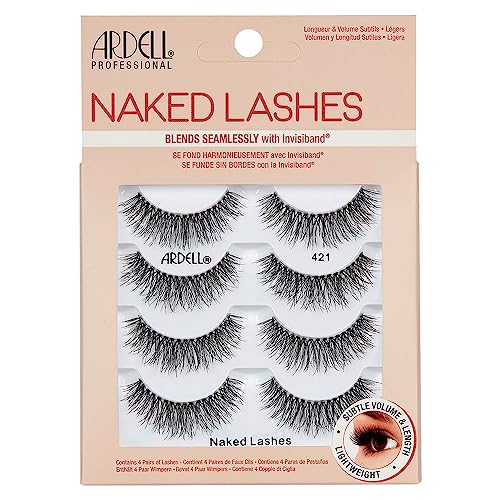 Ardell Strip Lashes Naked Lashes #421, 4 Pairs x 1-Pack - Morena Vogue