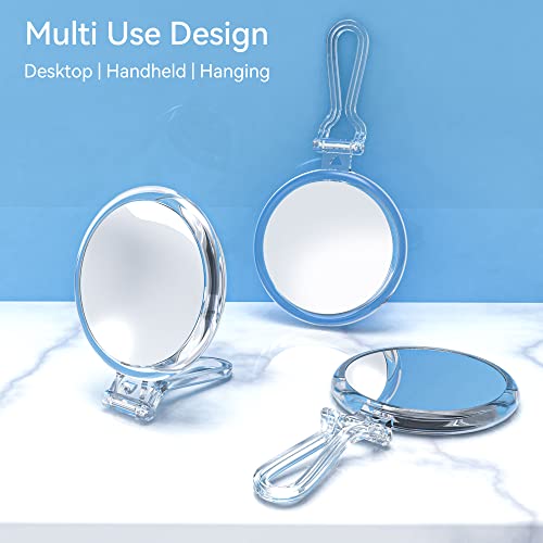 B Beauty Planet 30X Magnifying Mirror, Magnifying Mirror with Handle, Hand Mirror with Double Side 30X/1X Magnification, Travel Mirror for Eyes Makeup - Morena Vogue