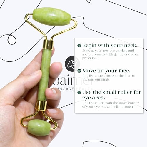 BAIMEI IcyMe Gua Sha & Jade Roller Facial Tools Face Roller and Gua Sha Set for Puffiness and Redness Reducing Skin Care Routine, Self Care Gift for Men Women - Green - Morena Vogue