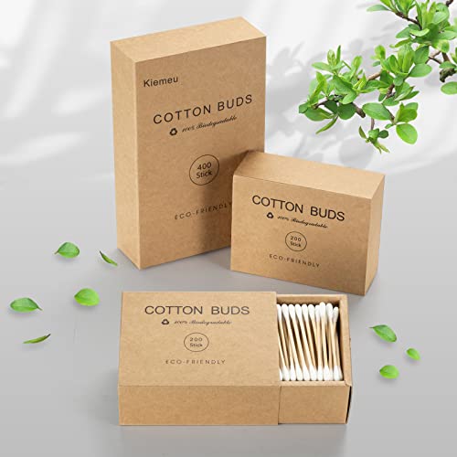 Bamboo Qtips Cotton Swabs With Wooden Sticks Q Tips For Ears Swabs 400 Count Bamboo Cotton Buds - Morena Vogue