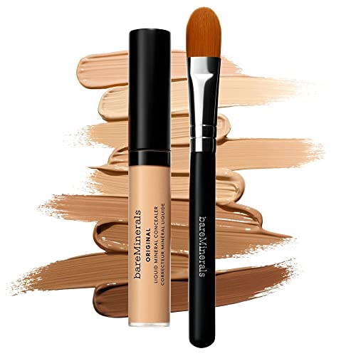 bareMinerals Original Liquid Mineral Concealer, Brightening Dark Circle Eye Concealer, Reduces Look of Fine Lines, Buildable Coverage, Vegan - Morena Vogue