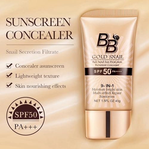 BB Cream, SPF Tinted Moisturizer Face, BB Cream Tinted Moisturize For Face, Full-Coverage Foundation Primer BB Cream, Medium, 1.5 Fl.Oz - Morena Vogue