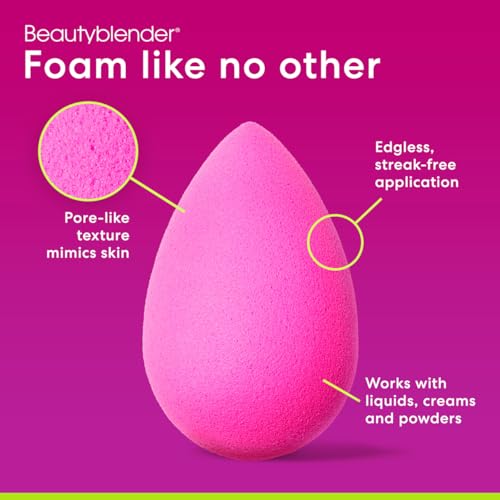 Beautyblender® | Original Beauty Blender Makeup Sponge | Blend Liquid Foundations, Powders and Creams | Streak Free Application | Vegan, Cruelty Free | Made in USA - Morena Vogue