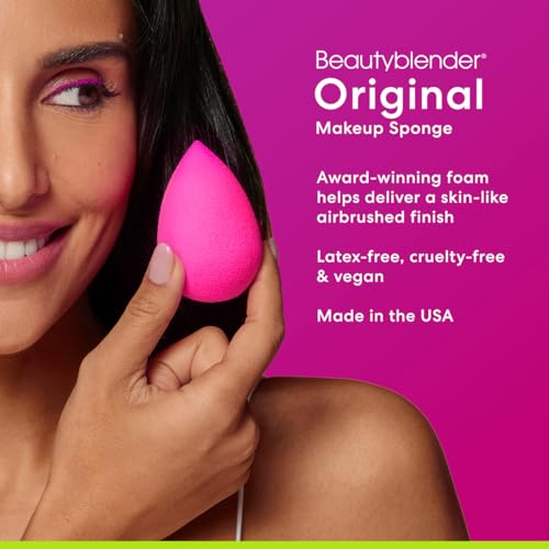 Beautyblender® | Original Beauty Blender Makeup Sponge | Blend Liquid Foundations, Powders and Creams | Streak Free Application | Vegan, Cruelty Free | Made in USA - Morena Vogue