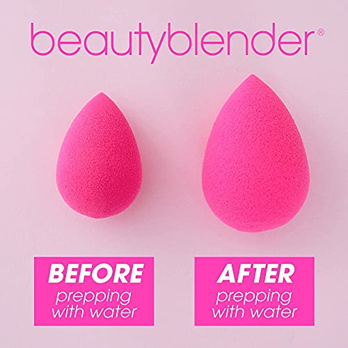 BEAUTYBLENDER Original Pink and Nude Beauty Blender, Makeup Sponges for Blending Liquid Foundations, Powders & Creams. Flawless, Professional Streak Free Application, Vegan, Cruelty Free - Morena Vogue