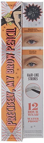 Benefit Precisely My Brow Pencil Ultra Fine Brow Defining, No. 4, Medium, 0.002 Ounce - Morena Vogue