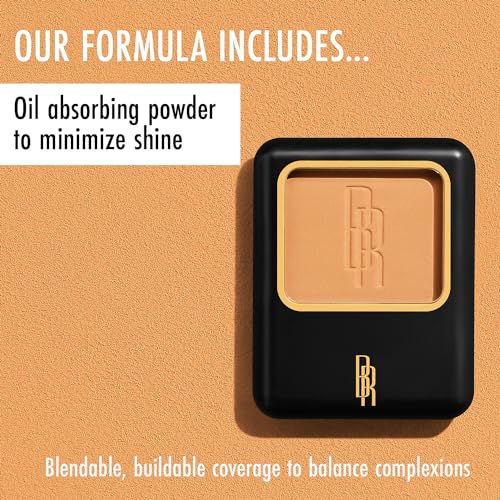 Black Radiance Natural Matte Foundation Powder, Minimizes Shine, Golden Almond - Morena Vogue