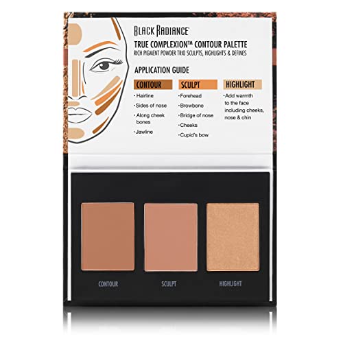 Black Radiance True Complexion Contour Palette, Light to Medium, 0.38 Ounce - Morena Vogue