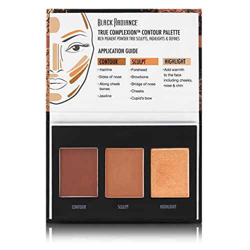 Black Radiance True Complexion Contour Palette, Medium to Dark, 0.38 Ounce - Morena Vogue