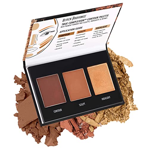 Black Radiance True Complexion Contour Palette, Medium to Dark, 0.38 Ounce - Morena Vogue