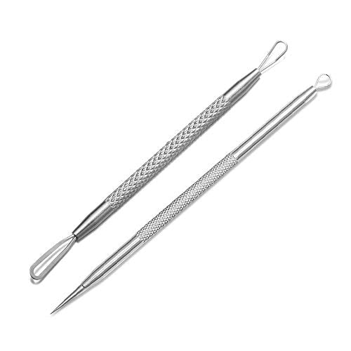 Blackhead Remover, 2 PCS Pimple Popper ，Stainless Steel Pimple Extractor Blackhead Removal Tool Risk Free Treatment for Blemish,Whitehead Popping - Morena Vogue